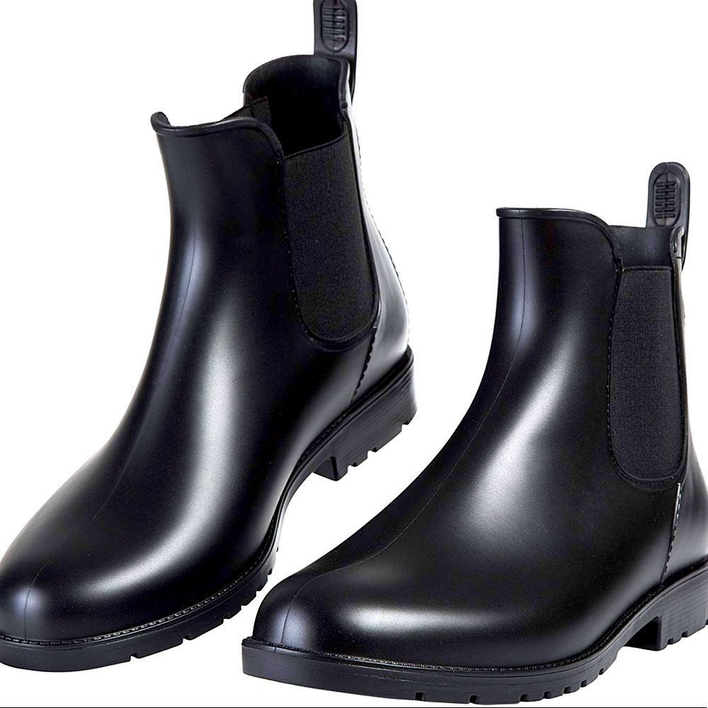 Ankle Rain Boots Waterproof Chelsea Boots